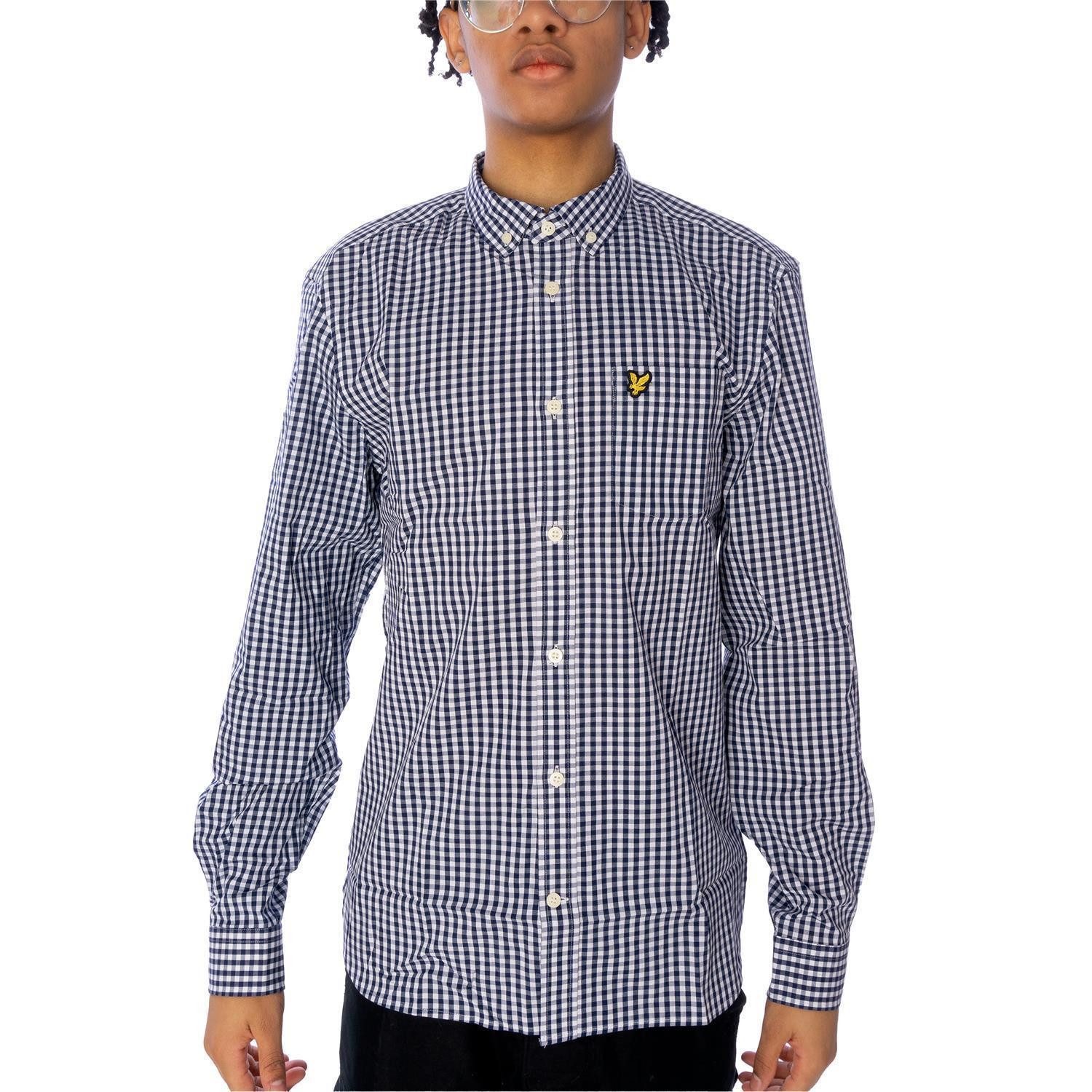 Lyle & Scott Langarmhemd Hemd Lyle&Scott LS Slim Fit Gingham