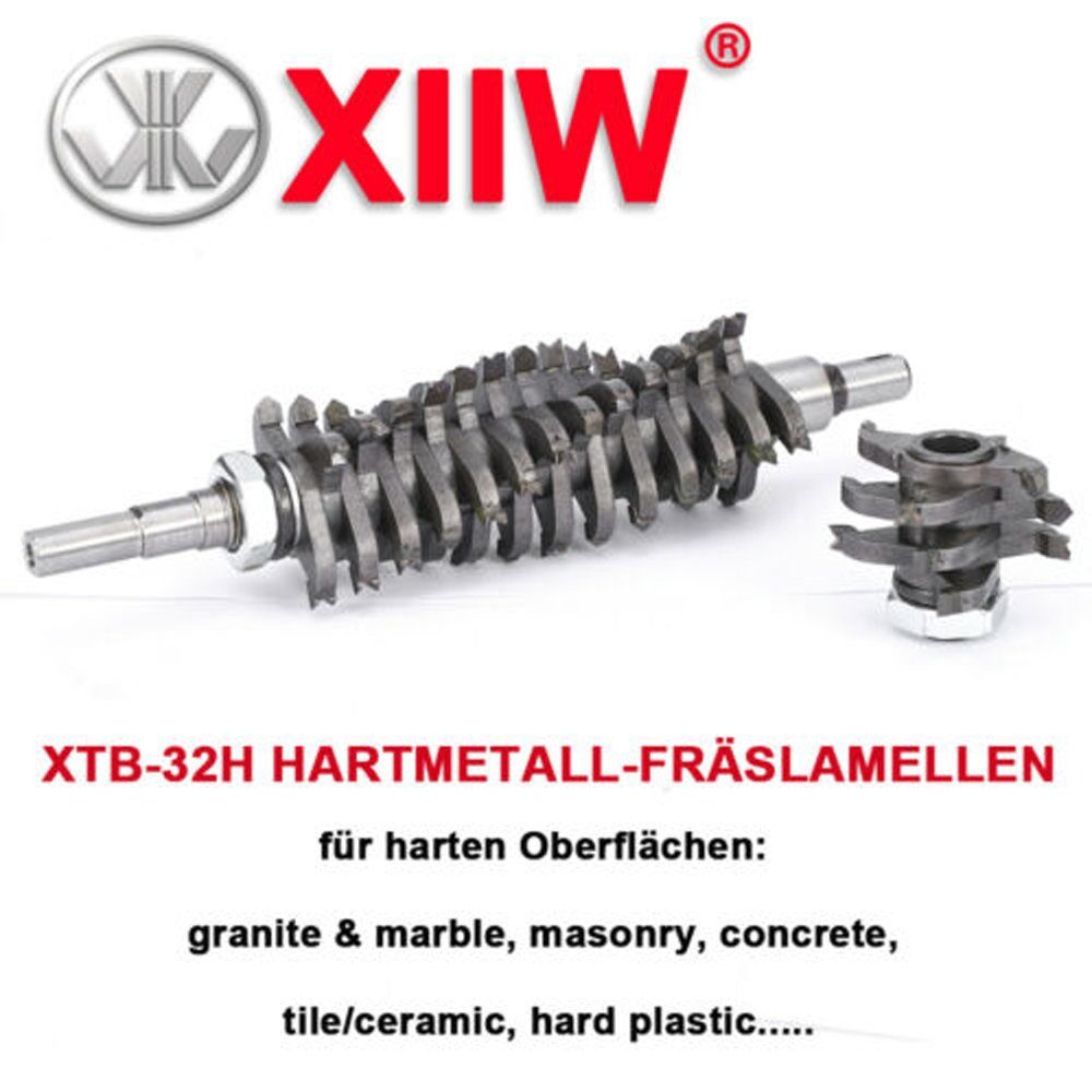 XTB1600 ) XTB-32H(Scharfe Oberflächen,Höheneinstellung Betonschleifer,1600W weichen für XIIW Profi / 1-4 Betonfräse Sanierungsfräse, Winkelschleifer harten mm,230V