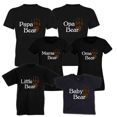 G-graphics T-Shirt Familie Bear Familien-Set zum selbst zusammenstellen, Für Mama, Papa, Oma, Opa & Kind, mit trendigem Frontprint, Aufdruck auf der Vorderseite, Spruch/Sprüche/Print/Motiv, für jung & alt