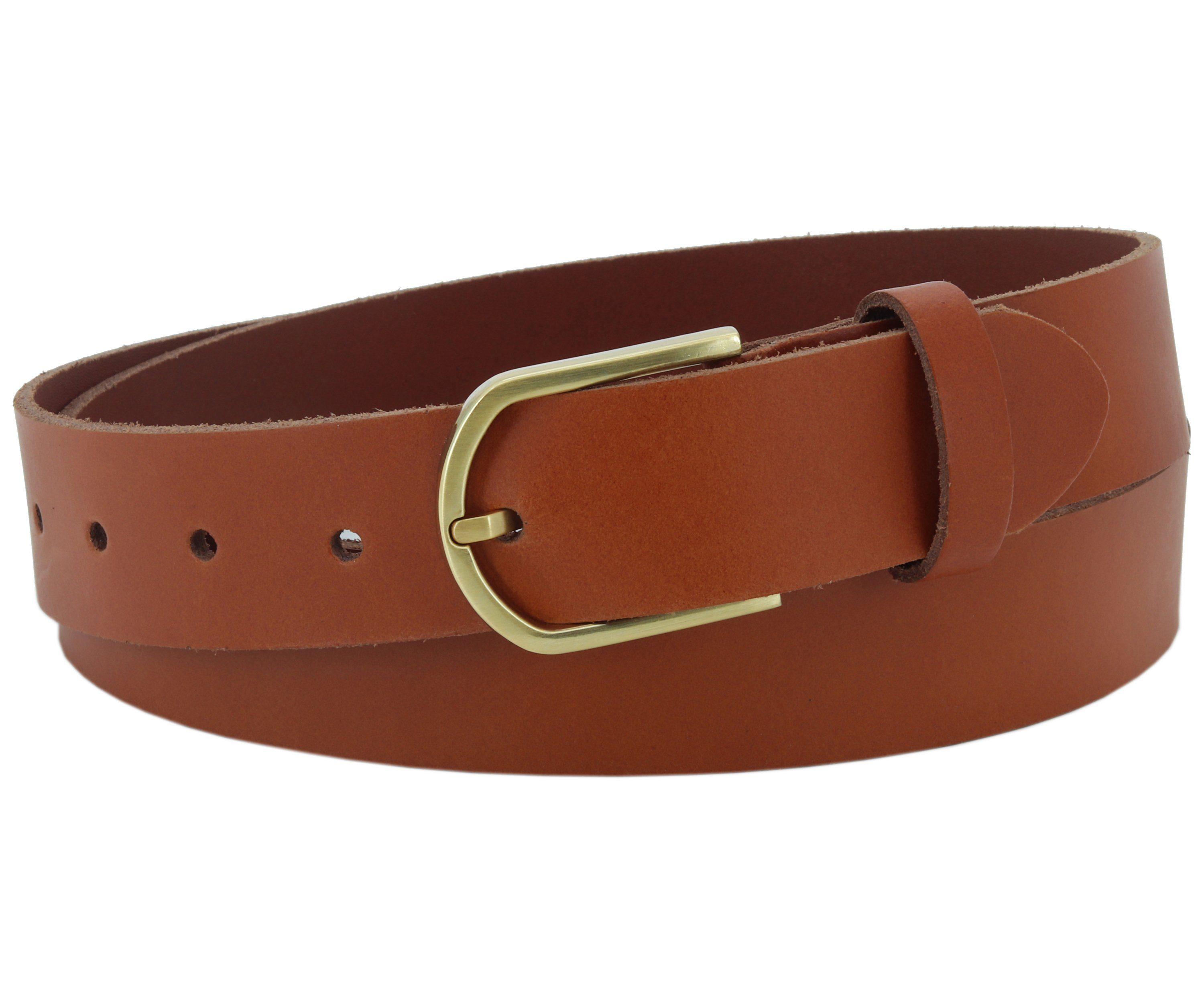 COLOGNEBELT Ledergürtel OM414-PL-Cognac MADE IN GERMANY, Cognac Kürzbar, 10 günstig online kaufen