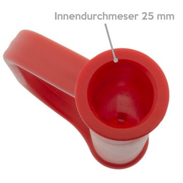der kleine Handwerker Sackkarre DKH 2 x Sicherheitsgriffe für Sackkarre 25 mm rot