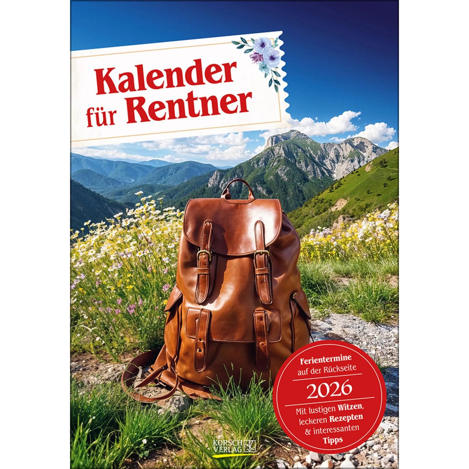 Korsch Verlag Wandkalender Kalender für Rentner 2026