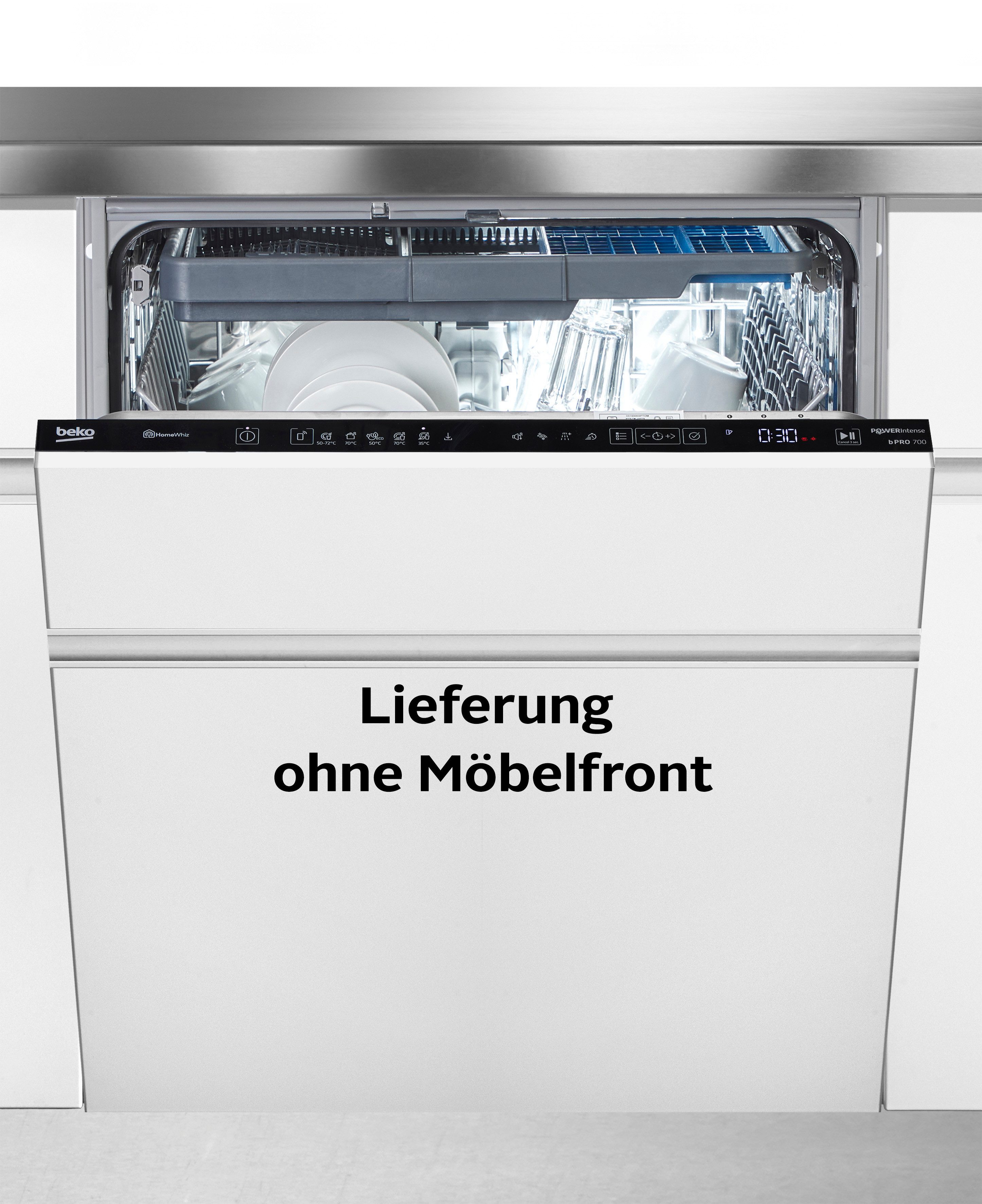 BEKO vollintegrierbarer Geschirrspüler BDIN36462P, 8,5 l, 14 Maßgedecke, Die PowerIntense-Technologie sorgt für herausragende Spülergebnisse