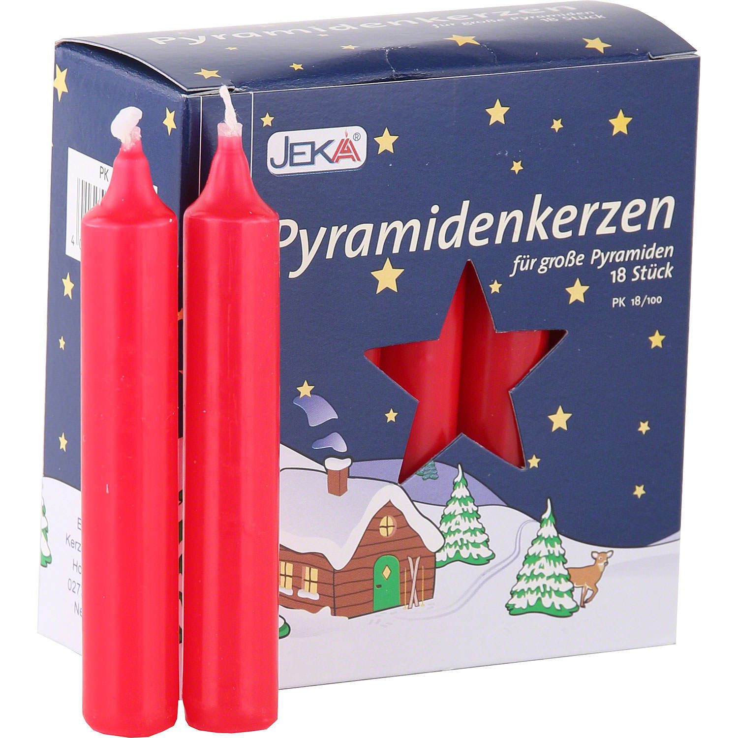Ebersbacher Kerzenfabrik Weihnachtspyramide Hochwertige Pyramidenkerzen rot günstig online kaufen
