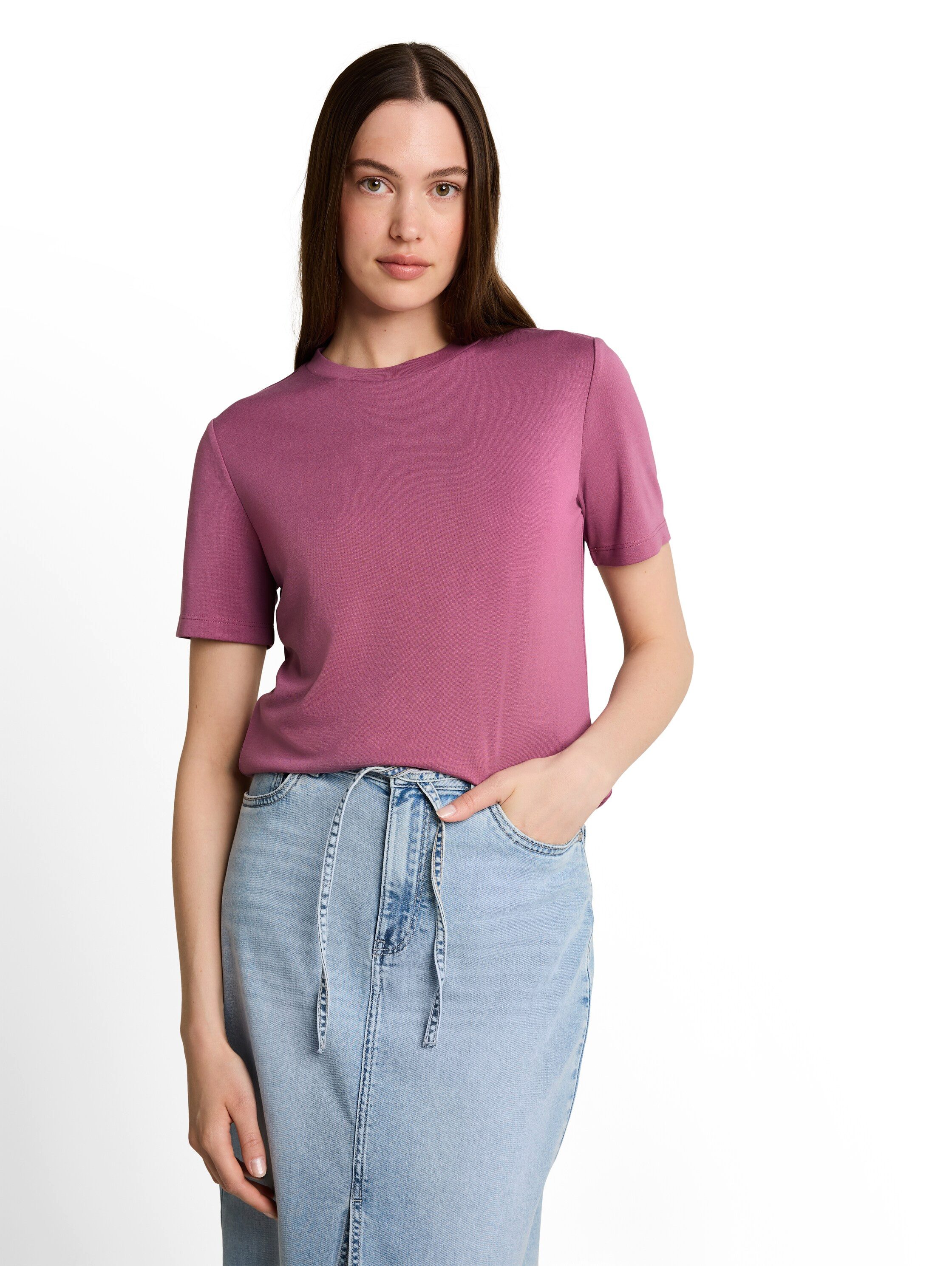 TOM TAILOR Denim T-Shirt mit Rundhalsausschnitt