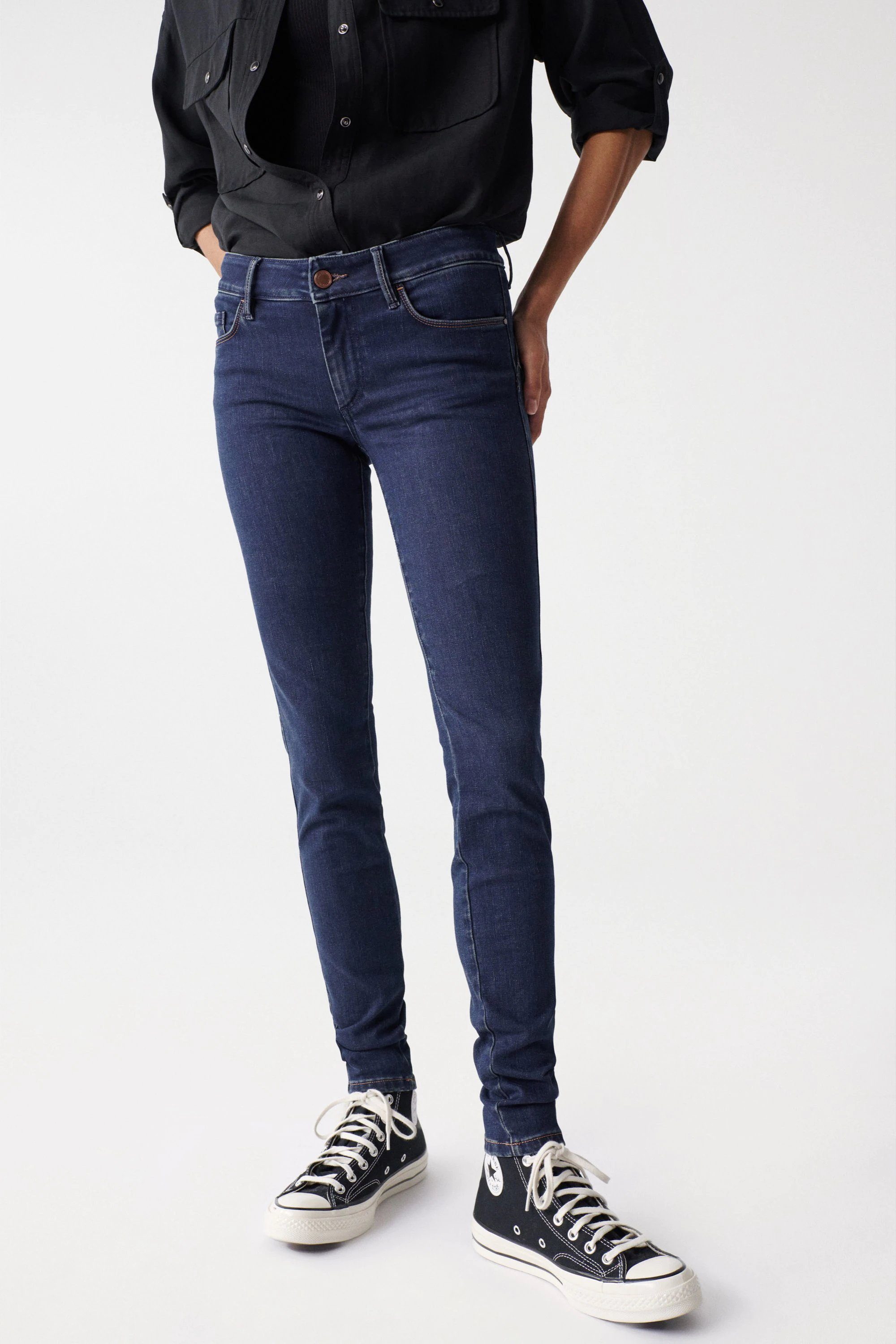 Stretch-Jeans SALSA JEANS WONDER PUSH UP SKINNY dark blue 126890.8504 - Thermolite