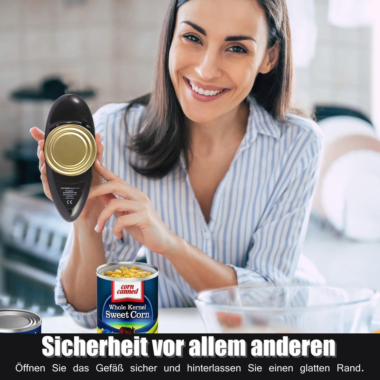 TUWENA Dosenöffner Automatischer Dosenöffner Elektrischer, für Patienten und Senioren