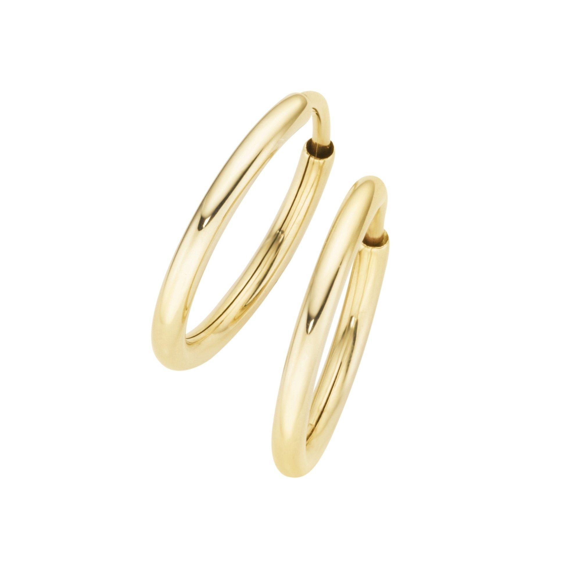 Luigi Merano Paar Сережки-кільця hochglanz, Gold 585