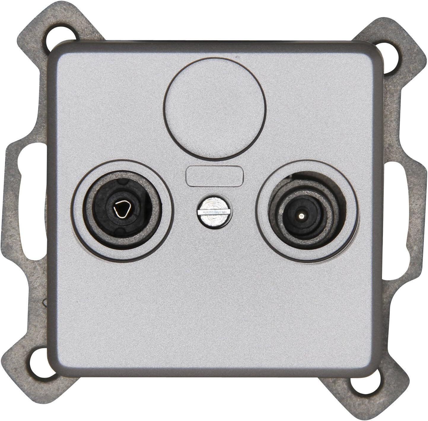 Kopp Rahmen Kopp Milano Antennenabdeckung TV/RF 2-Fach Abdeckung für, (Antennen), An der Wand montierbar