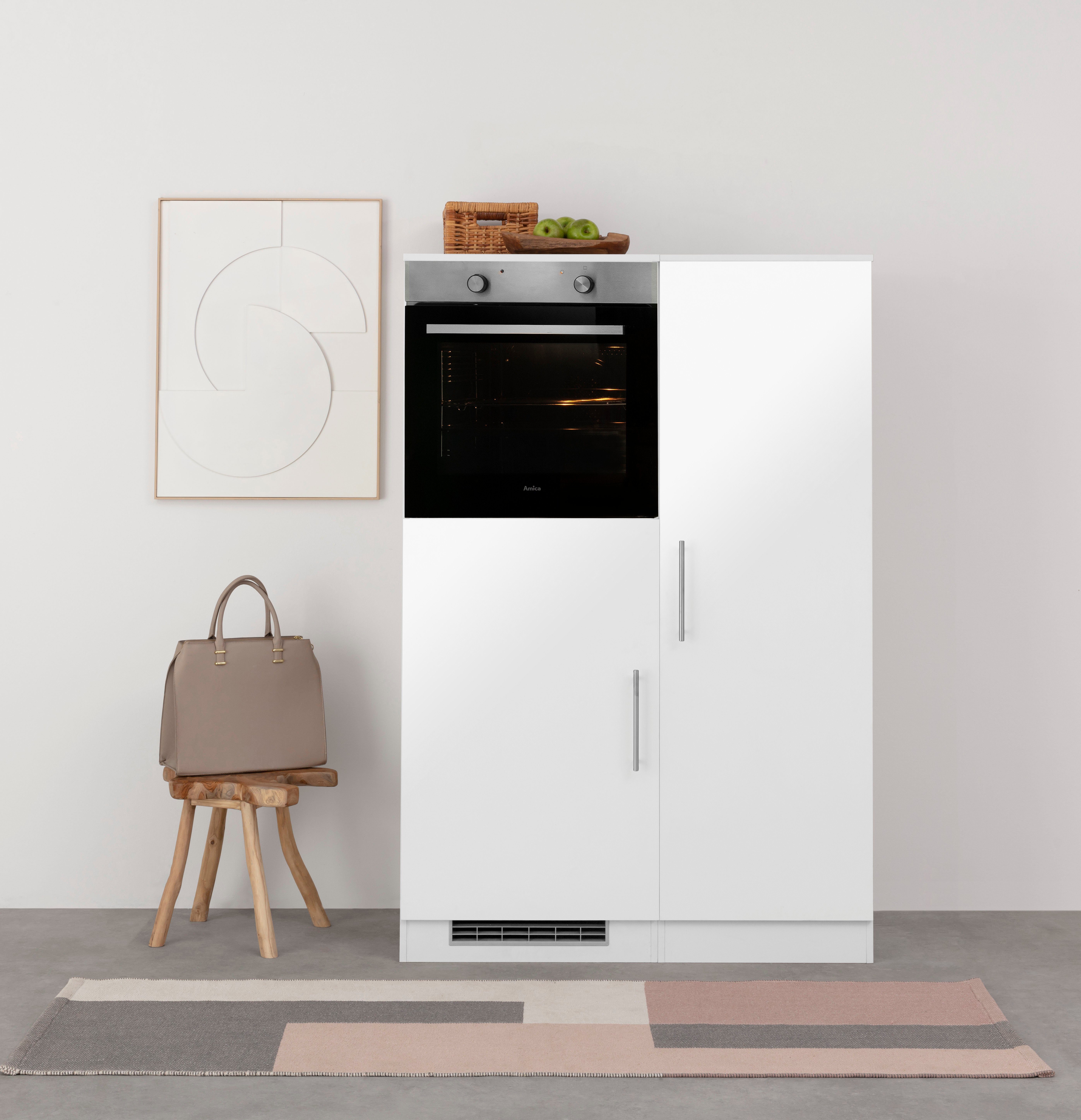 wiho Küchen Küche "Cali", Back-/Kühlmodul, wahlweise mit E-Geräten, Breite 110 cm