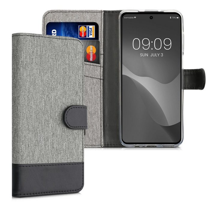 kwmobile Handyhülle Wallet Case für Motorola Moto G52 / Moto G82 5G Hülle mit Ständer - Handyhülle Kartenfächer
