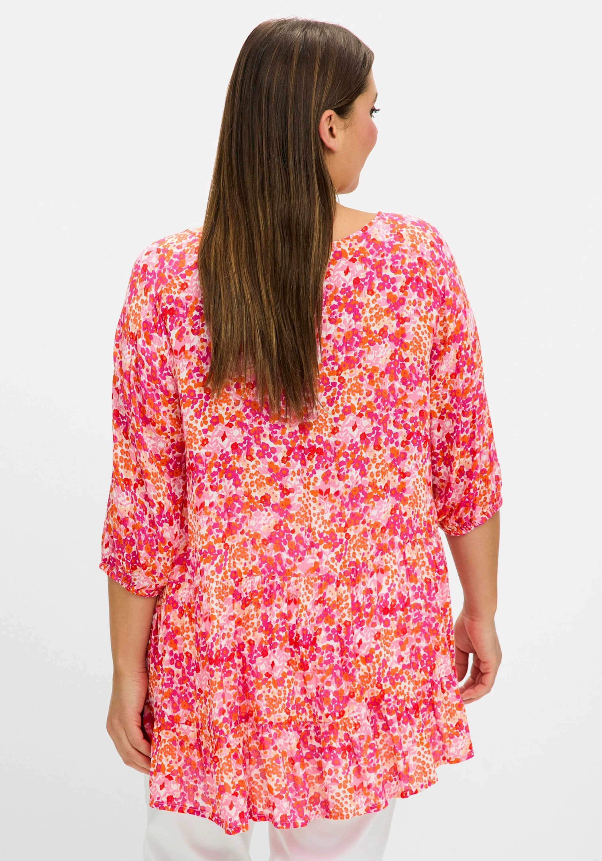 Sheego Klassische Bluse Druckbluse 3/4-Arm günstig online kaufen