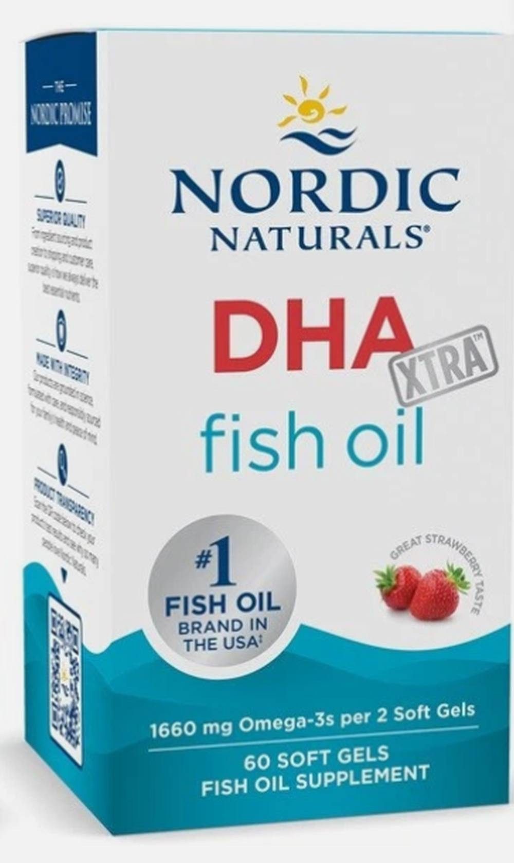 Nordic Naturals Nordic Naturals DHA XTRA Fischöl 1660 mg Erdbeere 60 Softgels Kapseln