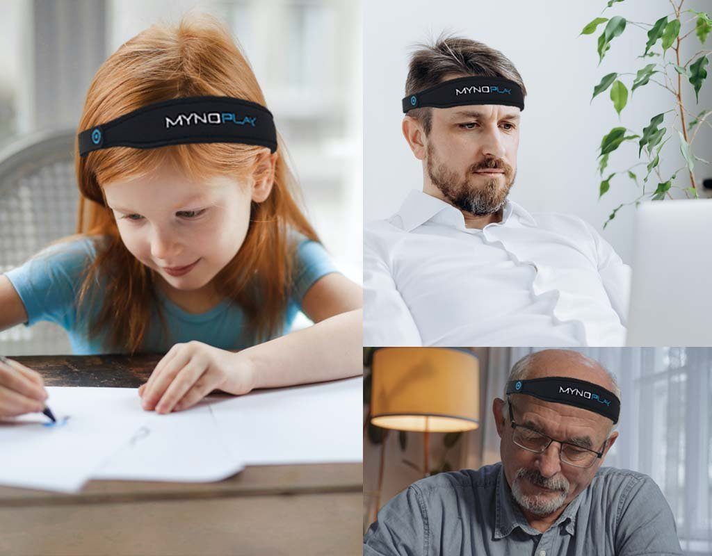in Leichter EEG Headset: Myndplay Myndplay 4.0) Schule, Myndband Lernen (EEG-Messung, Bluetooth Arbeit Bluetooth-Kopfhörer Uni,