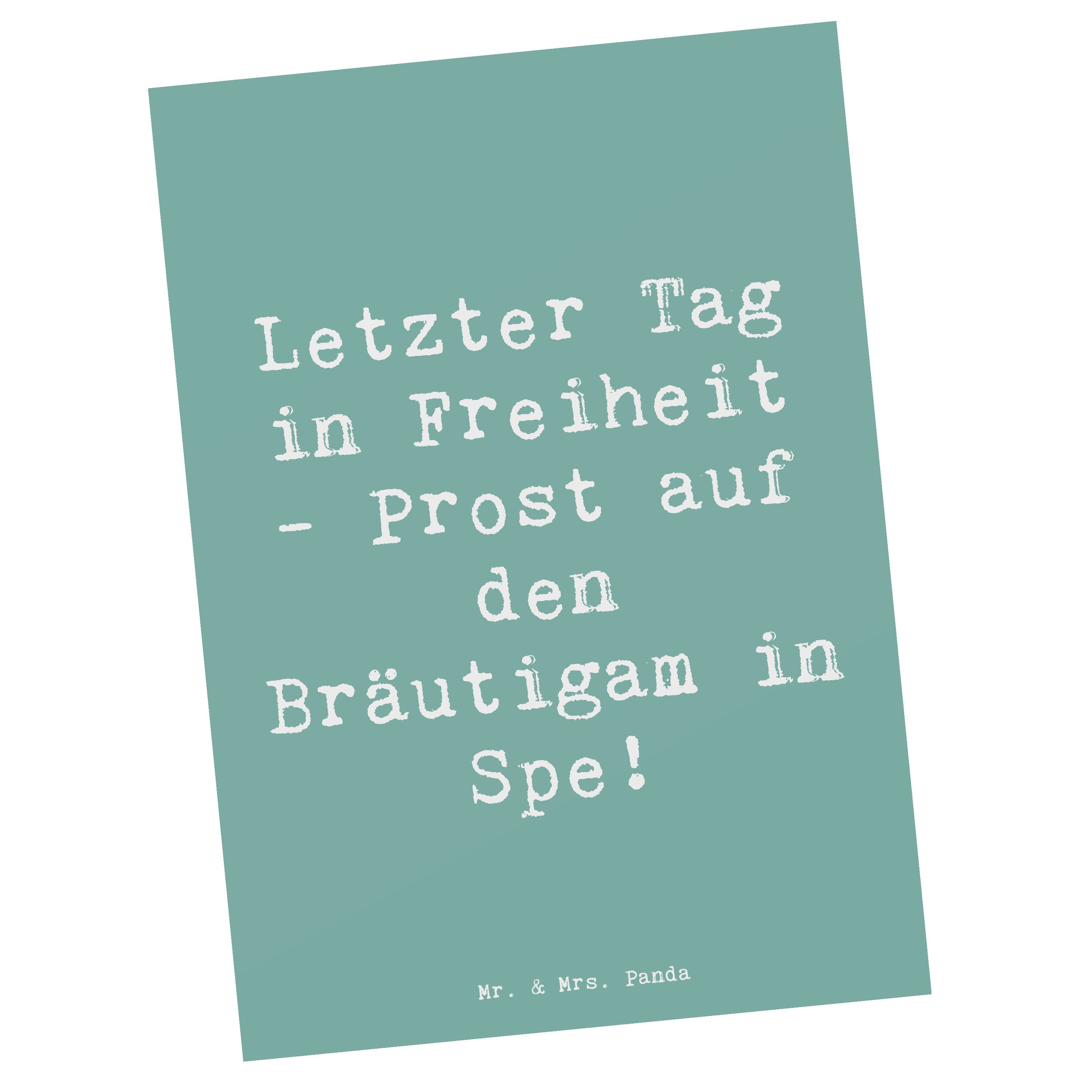Postkarte Junggesellenabschied Feier - Meeresbrise - Geschenk, zukünftiger Bräu