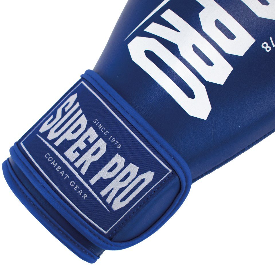 Super Pro Champ Boxhandschuhe blau-weiß