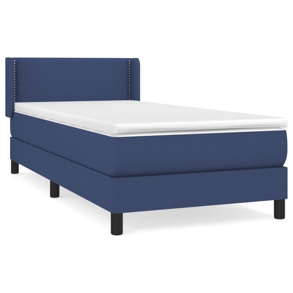 vidaXL Bett Boxspringbett mit Matratze Blau günstig online kaufen