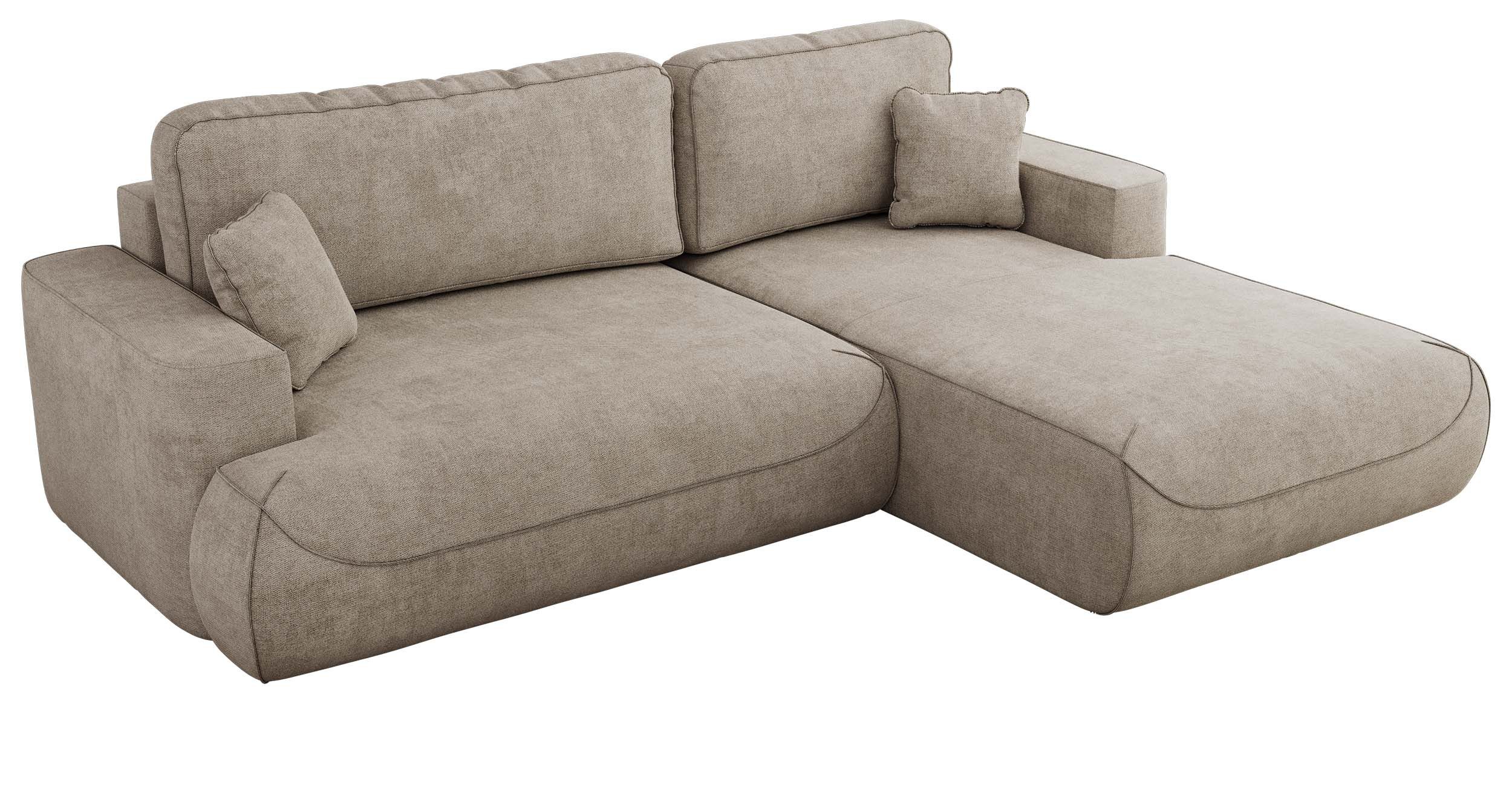 MKS MÖBEL Ecksofa OVO L, Set, mit Schlaffunktion und Bettkasten, DL-Automat günstig online kaufen
