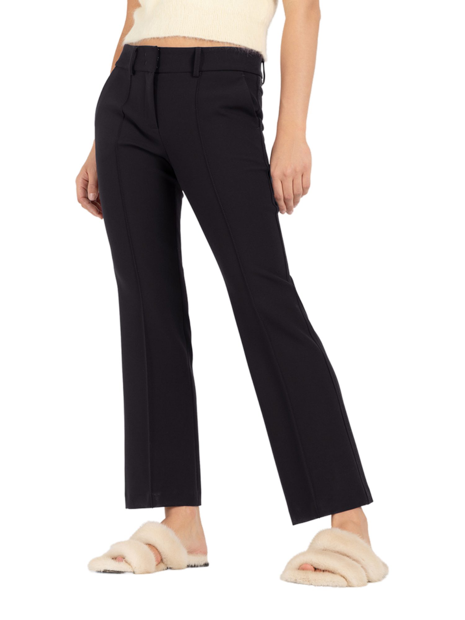 Cambio Stoffhose schwarz, Casual, Polyester, Unifarben, Regular Fit, Mittel