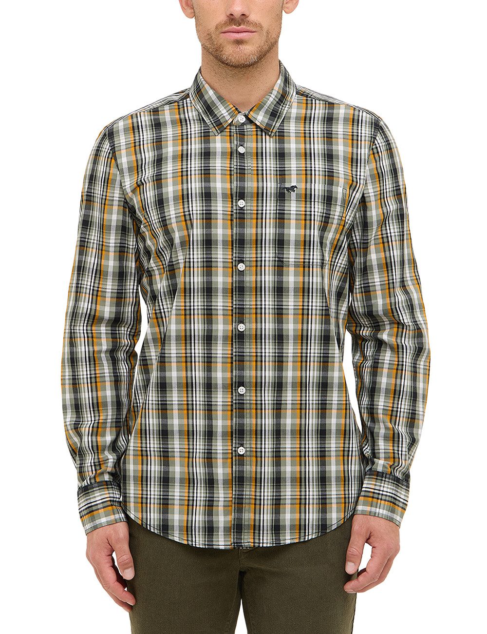 MUSTANG Langarmhemd Herren Style Chester