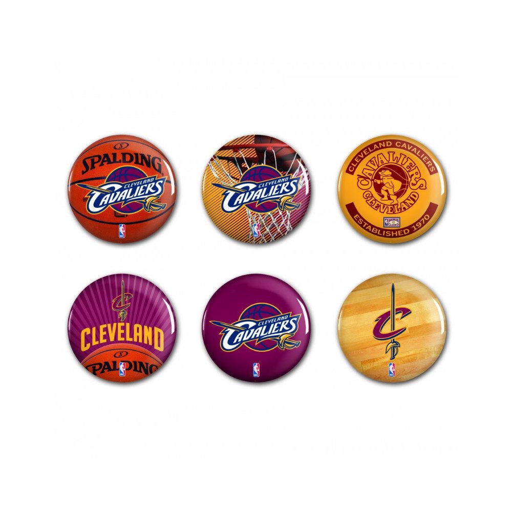 Cleveland Cavaliers Pins Cleveland Cavaliers Button 6er Pack