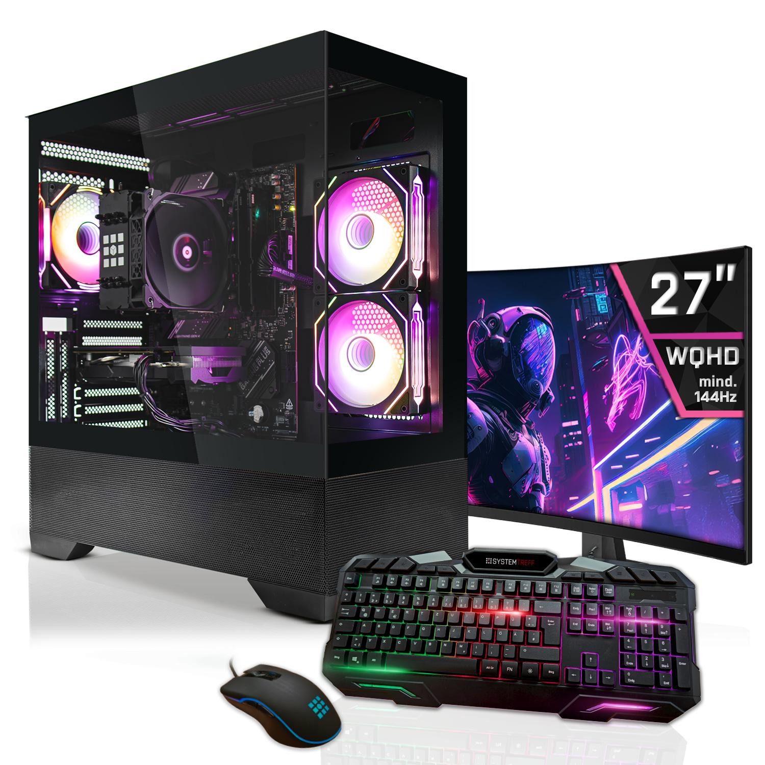 SYSTEMTREFF AMD Ryzen 7 5800X3D mit Nvidia GeForce RTX 5060 8GB Gaming-PC-Komplettsystem (27", AMD 5800X3D 5800X3D, Nvidia GeForce RTX 5060, 32 GB RAM, 1000 GB SSD)