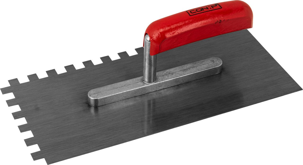 CON:P Fliesenbohrer Zahnglättekelle 280 x 130 mm, Zahnung 10 x 10 mm