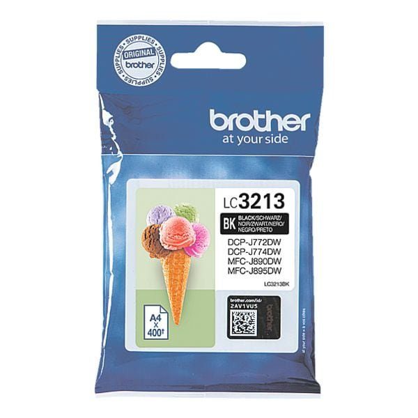 Brother LC-3213BK Tintenpatrone (1-tlg., Original Druckerpatrone, schwarz)