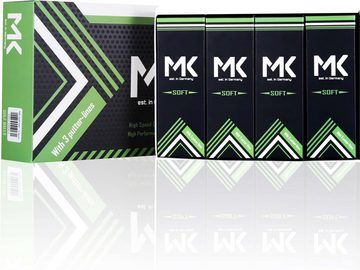 MK Golf Golfball MK Golf Golfbälle 3-Kern Long Range - 12 Stück - Weiss - 45.7 Gramm - 42.7 Millimeter