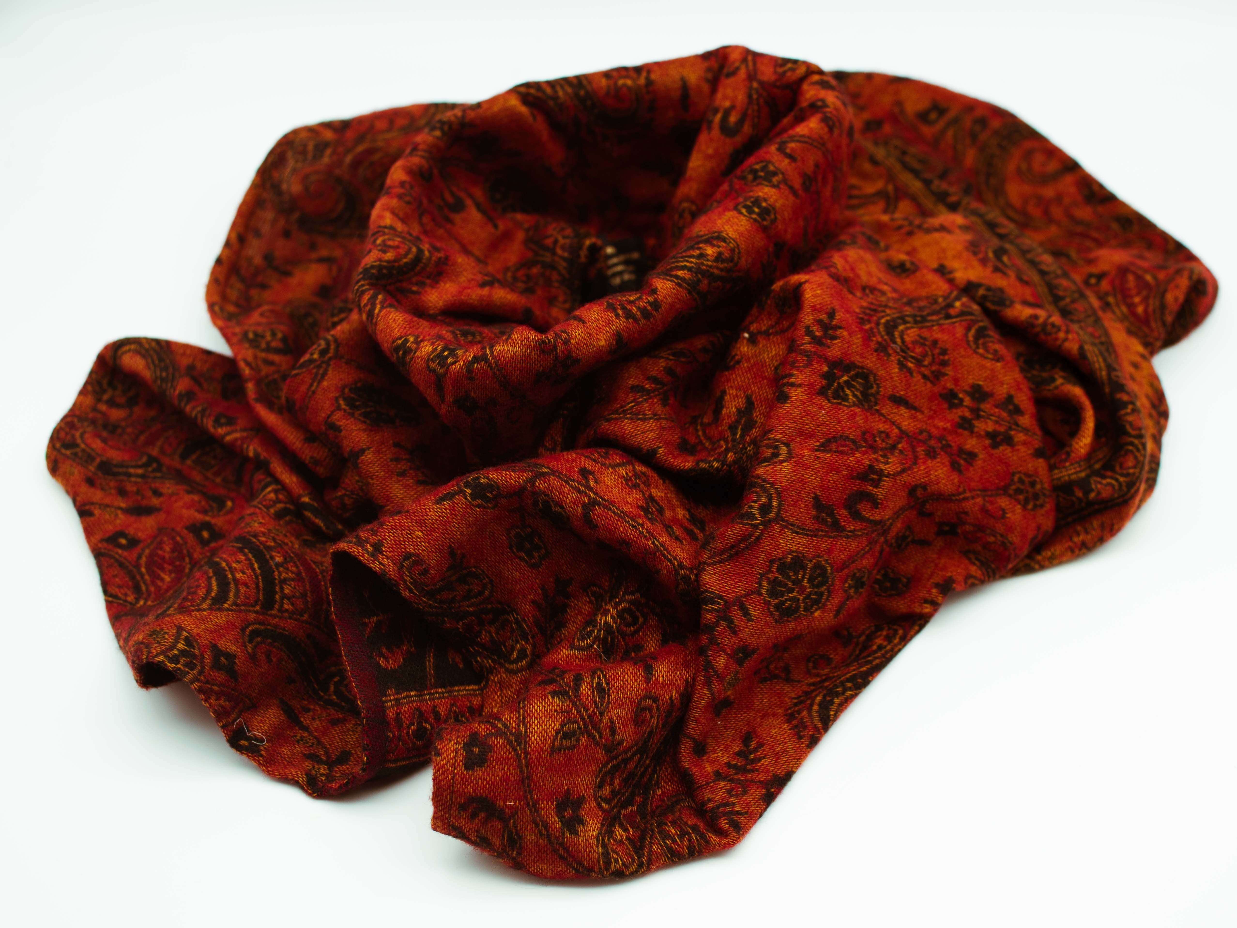 Poncho Eleganter Paisley Poncho, für Damen und Herren, mit Stehkragen