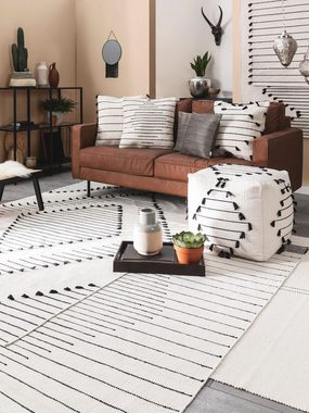 Teppich Bo, benuta, rechteckig, Höhe: 5 mm, Kunstfaser, Berber, Ethno-Style, Wohnzimmer
