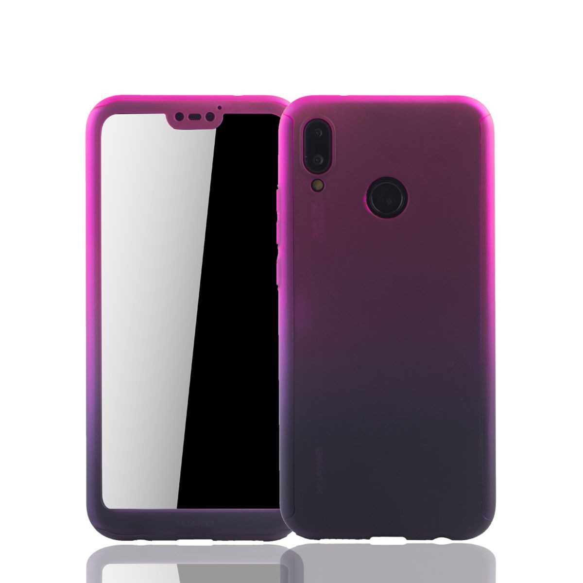 König Design Handyhülle Huawei P20 Lite, Huawei P20 Lite Handyhülle 360 Grad Schutz Full Cover Mehrfarbig