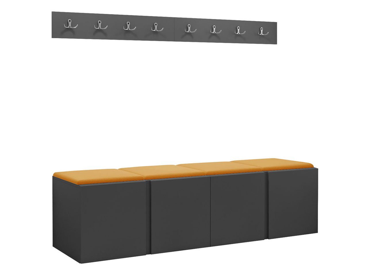 MIRJAN24 Garderoben-Set Orion VII, (Komplett-Set, 2x günstig online kaufen
