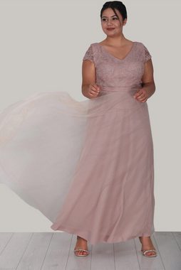 Modabout Abendkleid Langes Maxikleid Sommerkleid für große Größen - NELB0588D5124PDR (1-tlg)