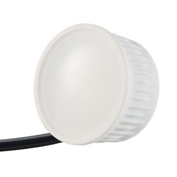 LEDANDO LED Einbaustrahler 3er IP44 LED Einbaustrahler Set extra flach in weiß mit 5W Leuchtmitte