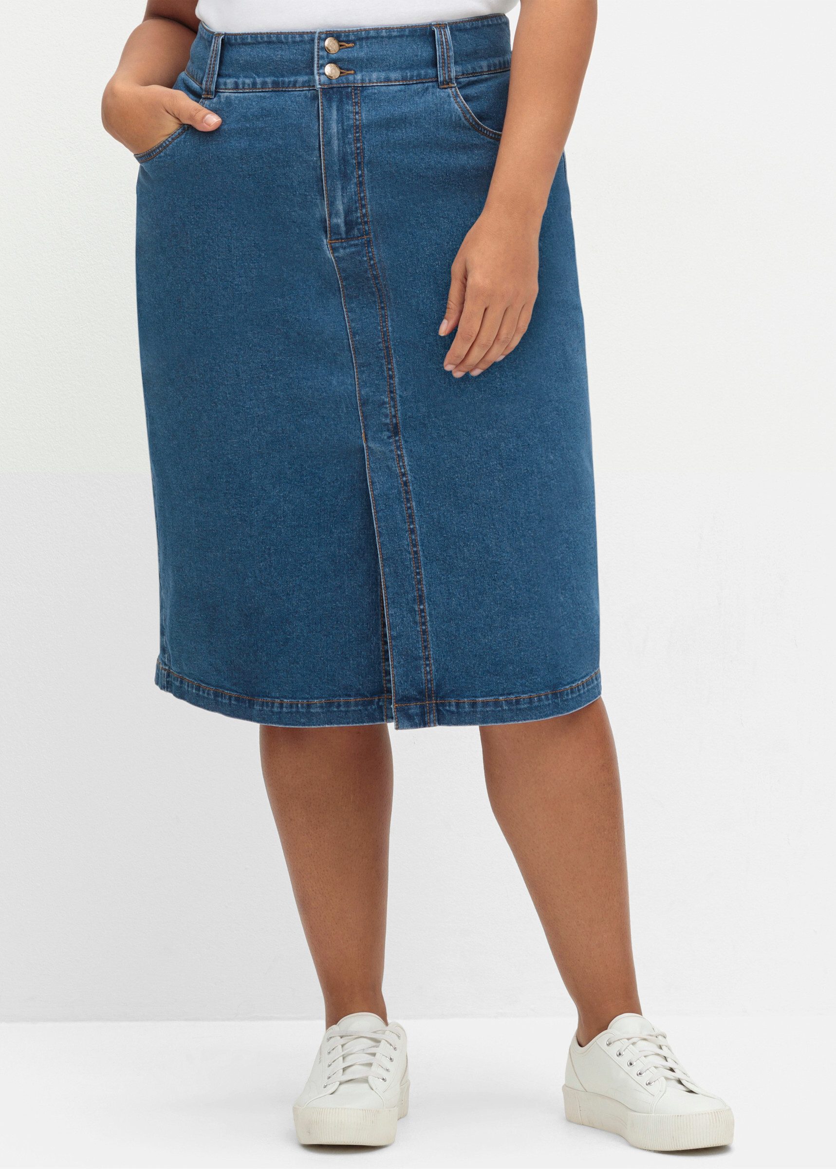 Sheego A-Linien-Rock Jeansrock . günstig online kaufen