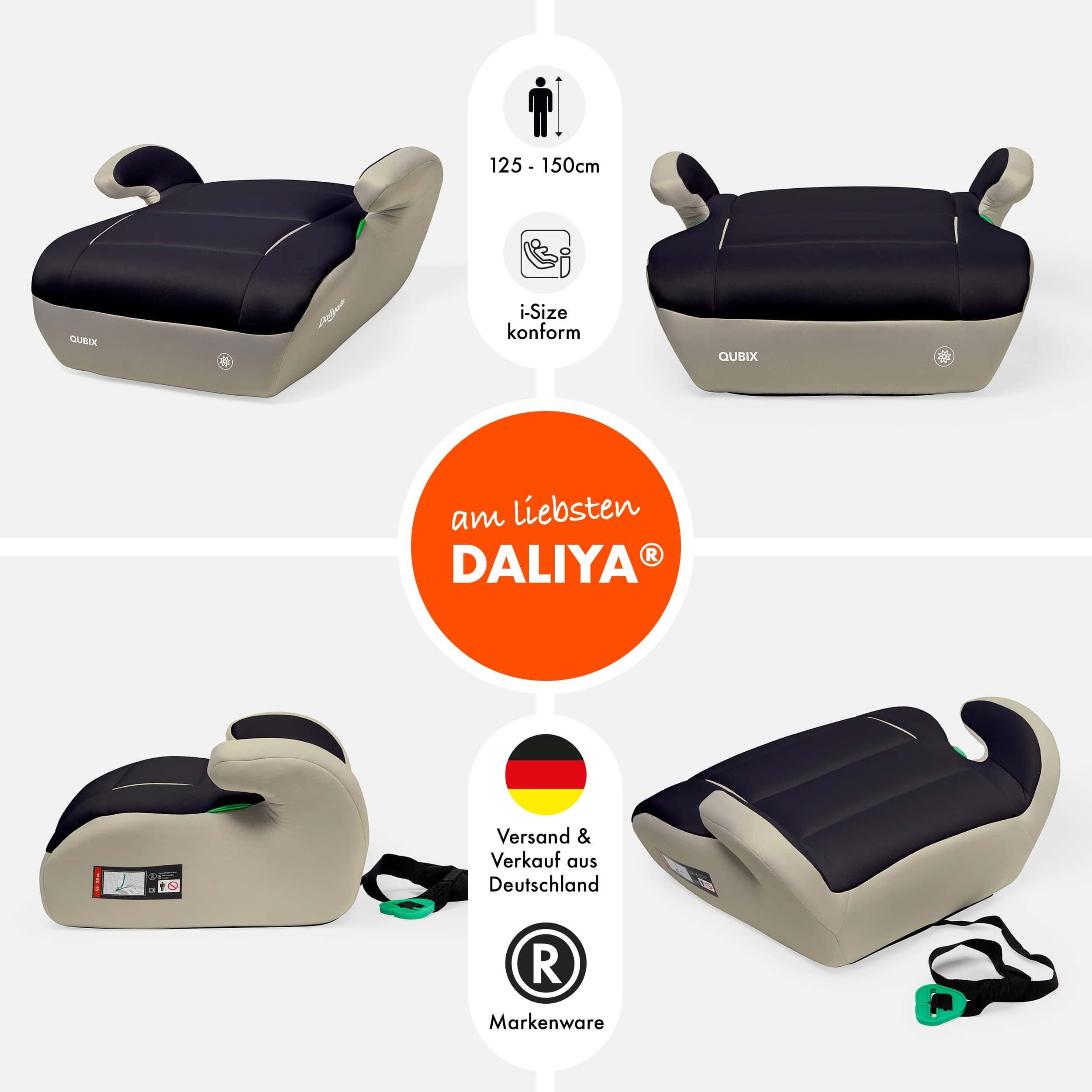 Daliya® Kindersitzerhöhung QUBIX I-Size Sitzerhöhung, Kindersitzerhöhung, Kindersitz, ab: ab 6 Jahre oder 125cm Körpergröße, bis: bis 12 Jahre oder 150cm Körper – Bild 2 von 5