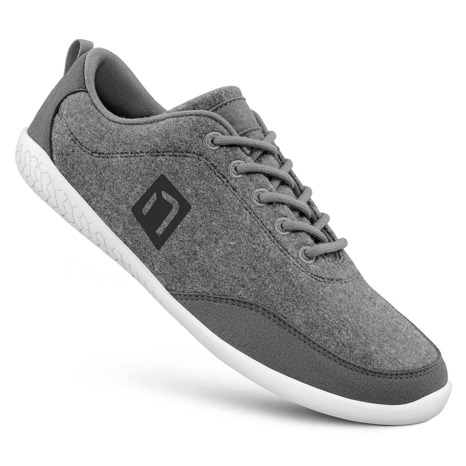 Merinorunner Barefoot (100% Schurwolle) schiefergrau Damen Sneaker