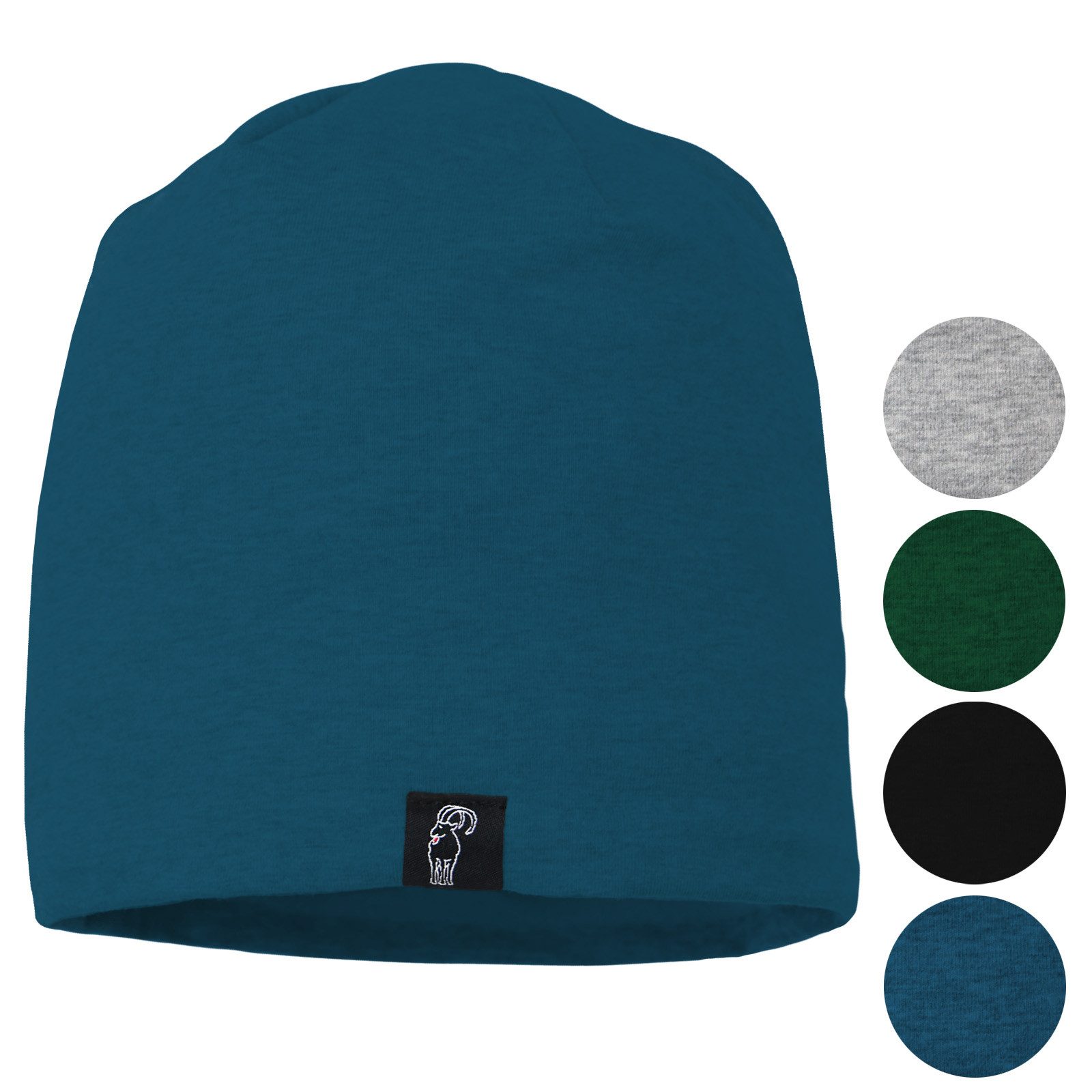 Beanie ALPIDEX Baumwollmütze fleecegefüttert One size