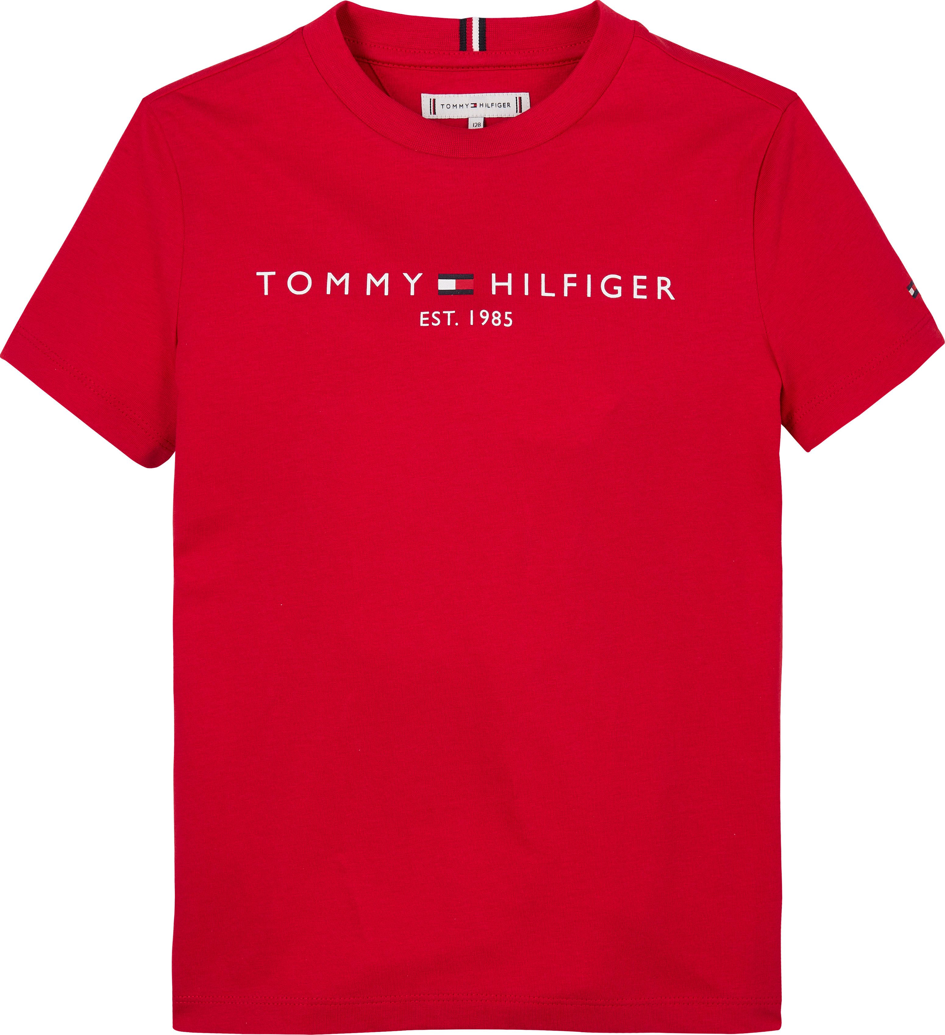 Tommy Hilfiger T-Shirt U ESSENTIAL TEE S/S mit Logo-Schriftzug – Bild 2 von 5