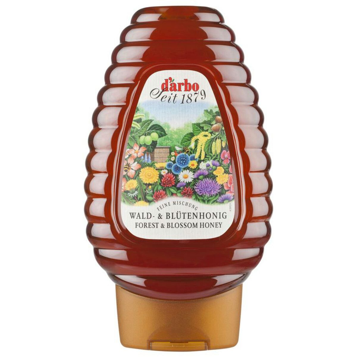 darbo Fruchtaufstrich, Darbo Wald und Blütenhonig naturbelassen im Dosierspender 500g