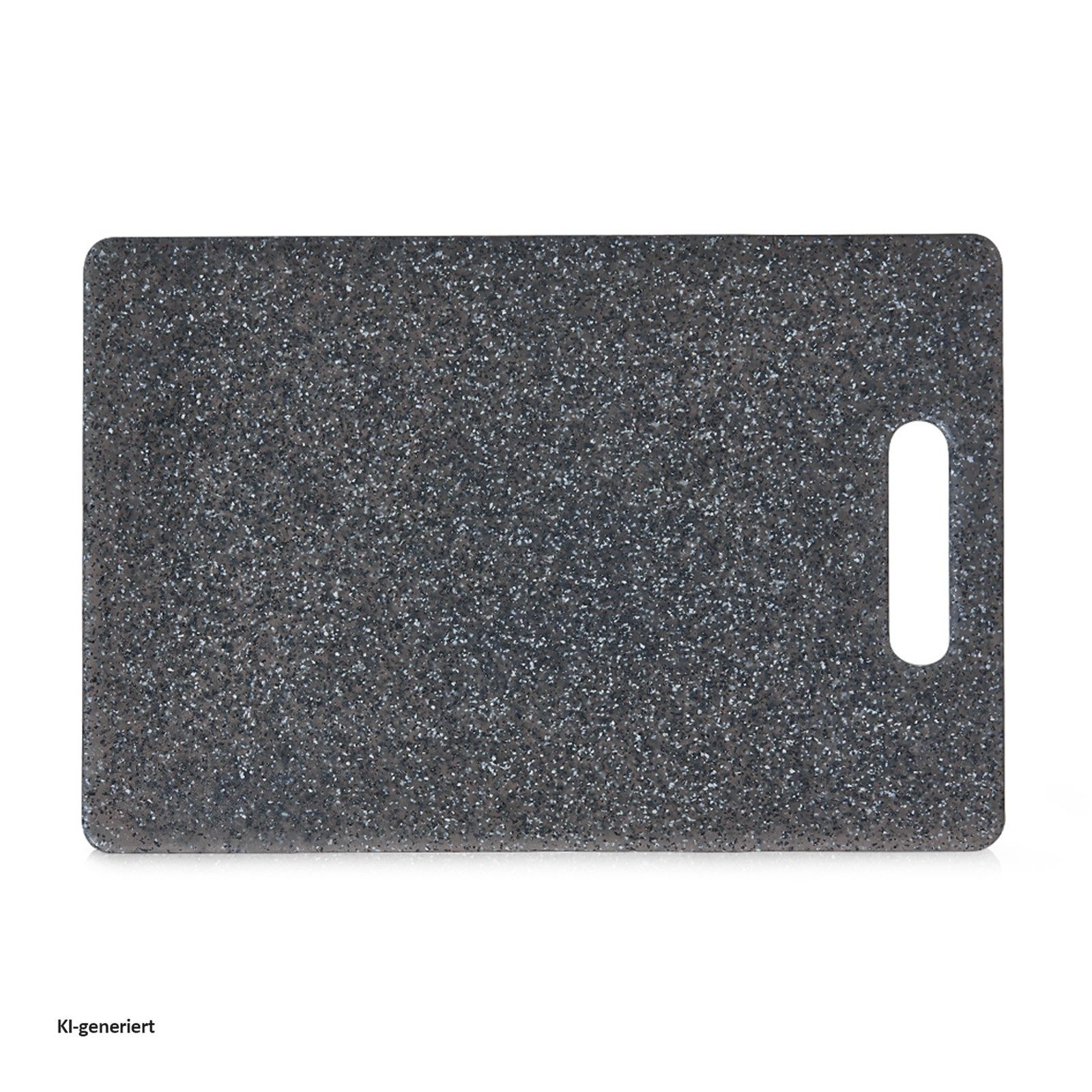 Zeller Present Schneidebrett Schneidbrett 30 x 20 cm Granitoptik Anthrazit, Kunststoff, (Stück, 1-St., 1 Schneidebrett), Unterlage Kunststoff