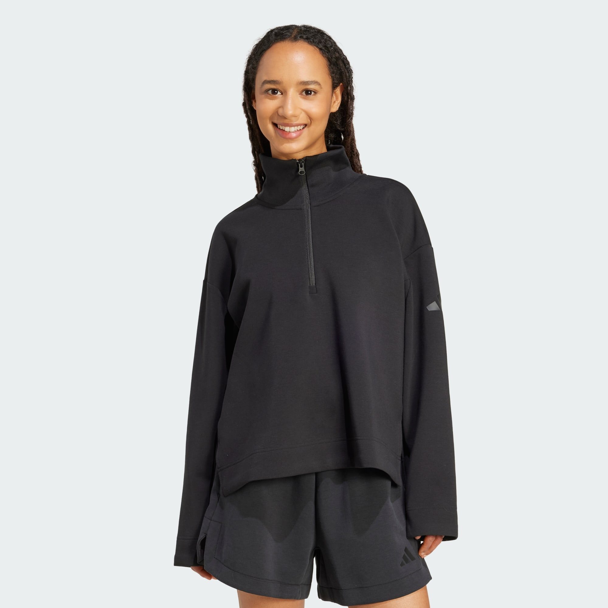 adidas Sportswear Sweatshirt SOFT LUX QUARTER-ZIP günstig online kaufen