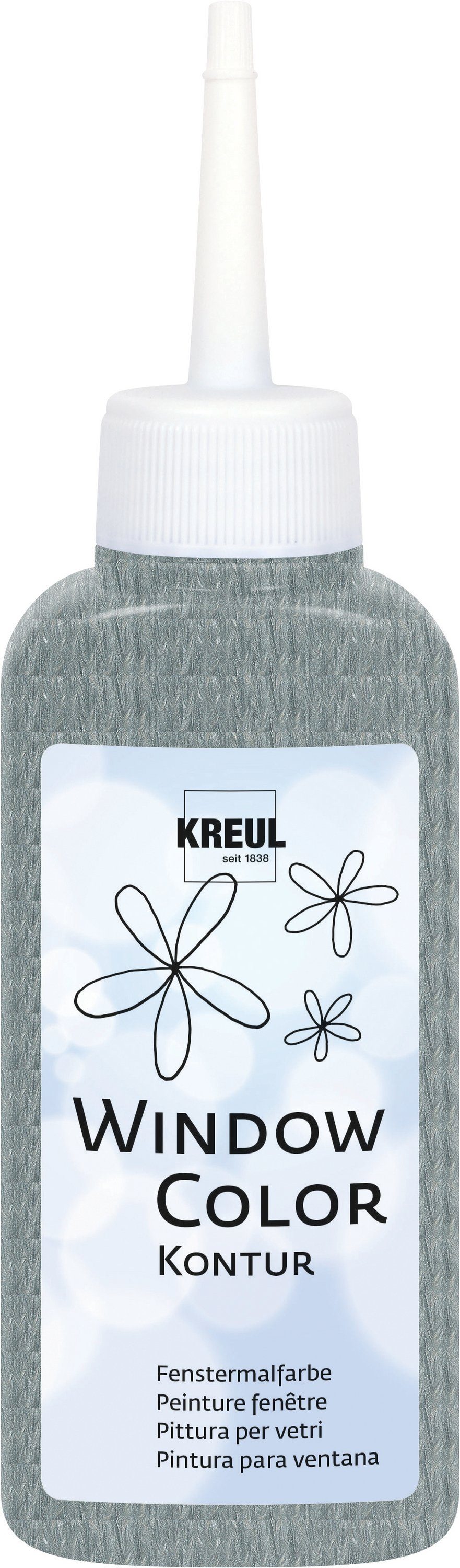 Fenstersticker, Kreul, 80 ml Silber