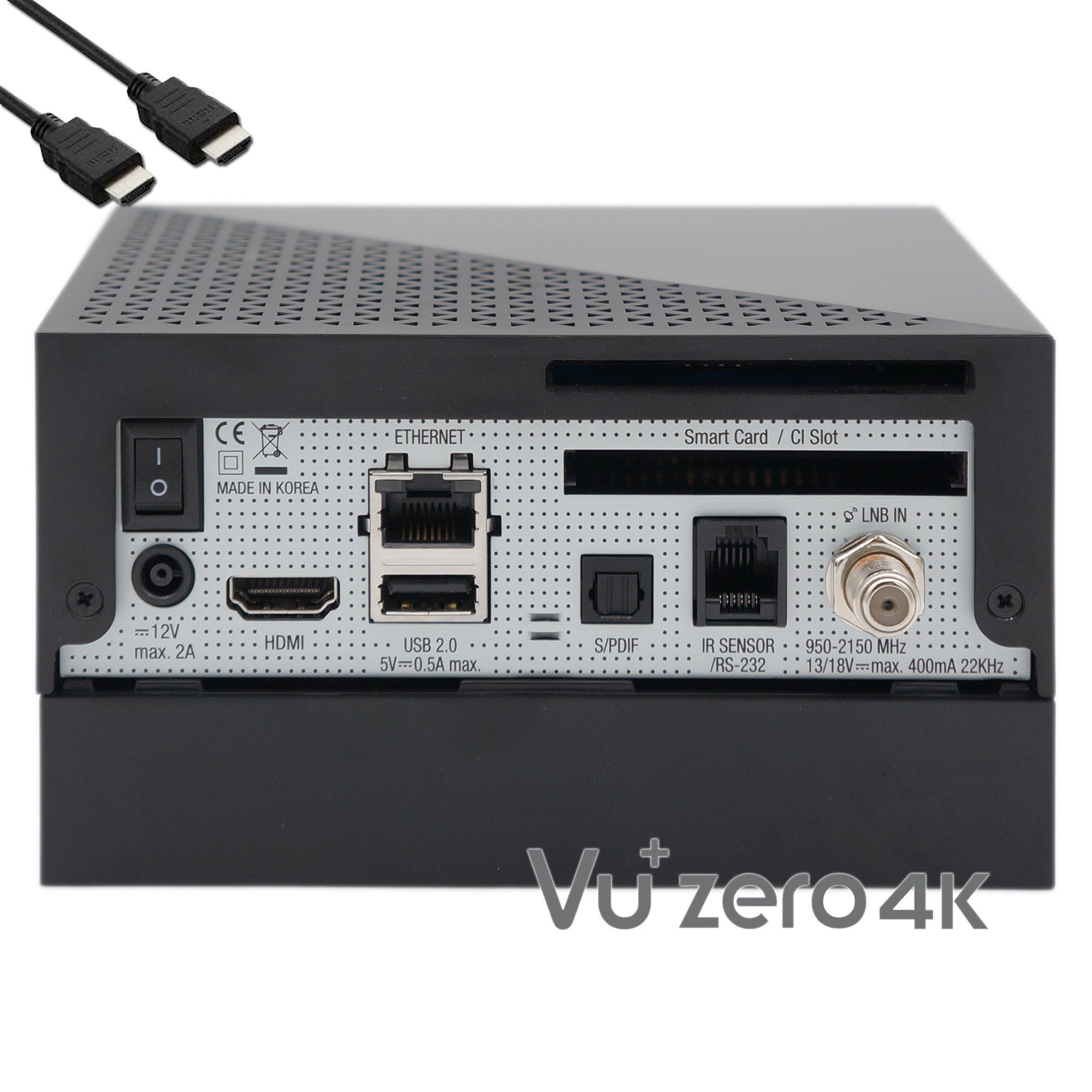 + 2TB Multistream 1x Zero 4K DVB-S2X Receiver UHD VU+ Linux HDD SAT-Receiver