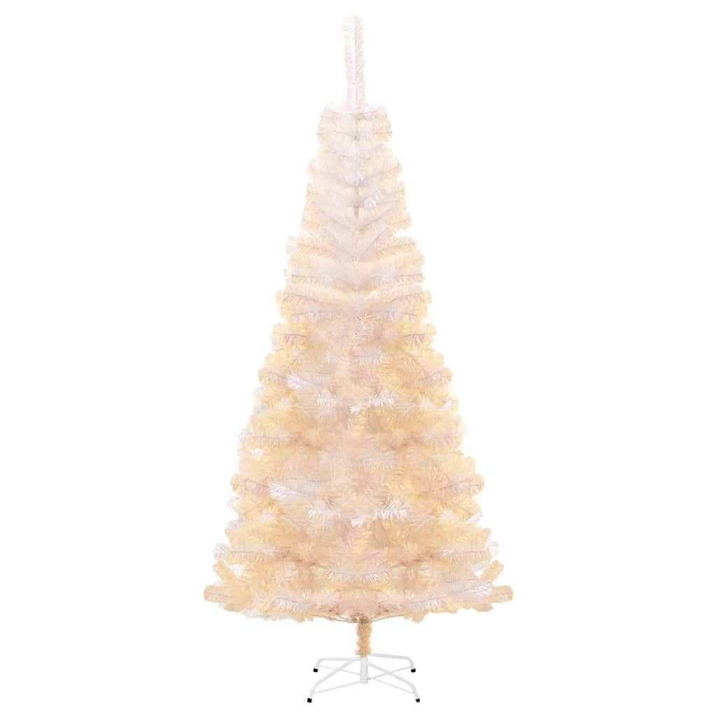 furnicato Weihnachtsbaum Schillernde 240 Künstlicher cm Spitzen PVC Weiß