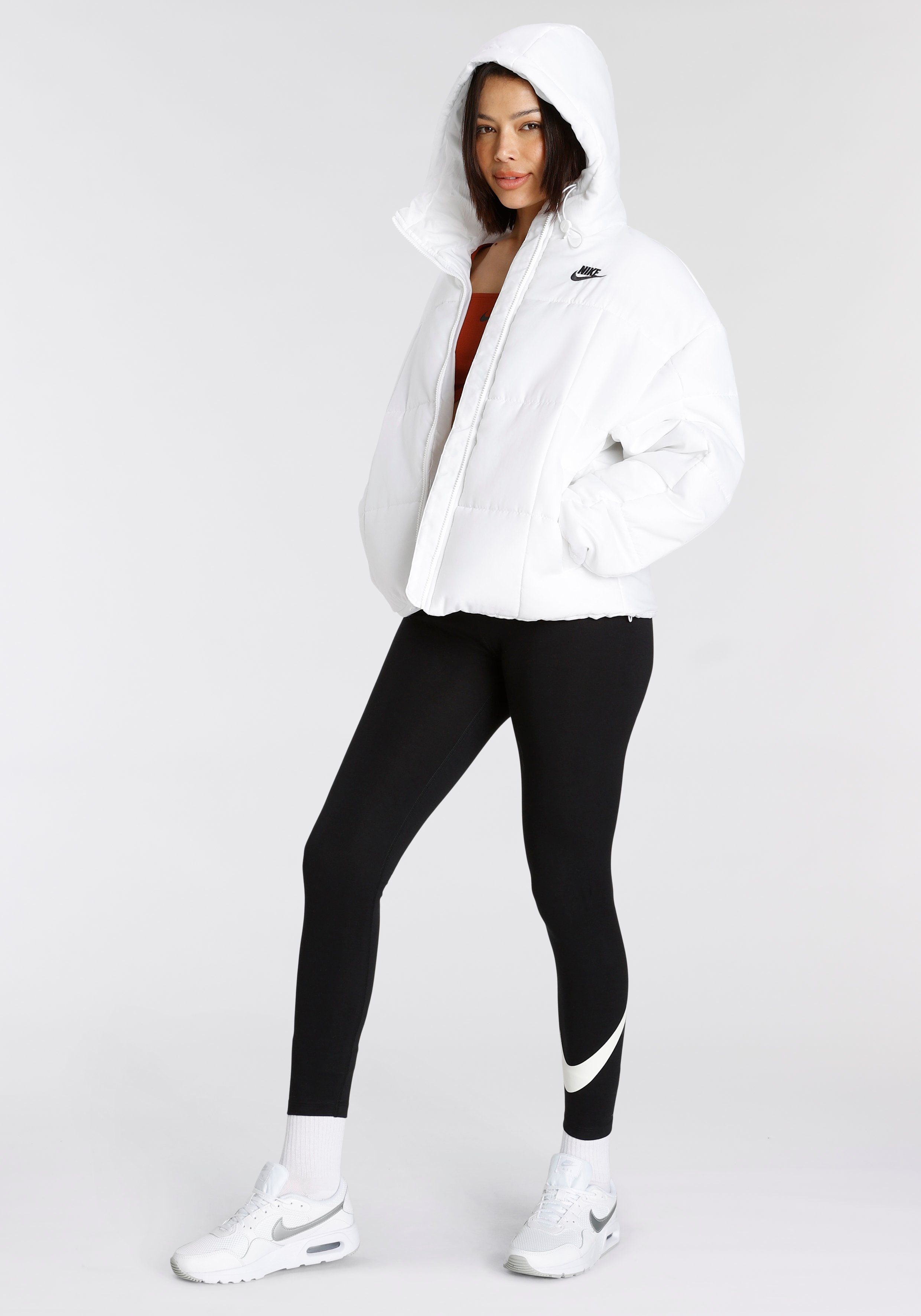 THRMR NSW WHITE/BLACK CLSC Nike PUFFER Outdoorjacke W Sportswear ESSTL