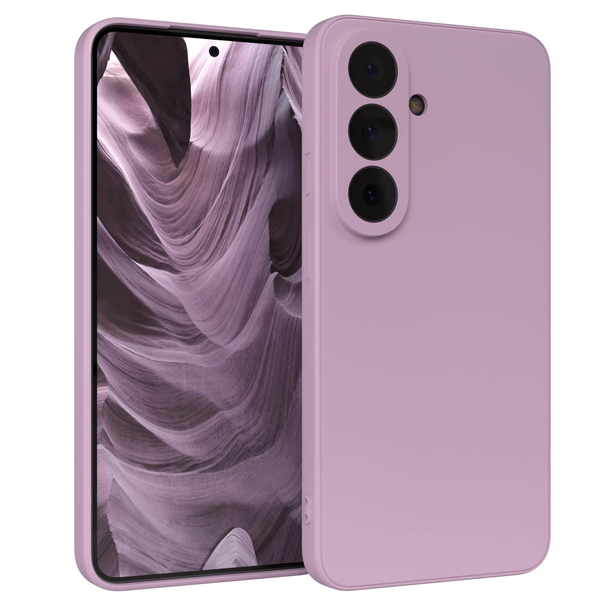 EAZY CASE Handyhülle TPU Hülle für Samsung Galaxy S26 6,3 Zoll, Hülle mit Kameraschutz Handycase Soft Smart Slimcover Lila / Flieder