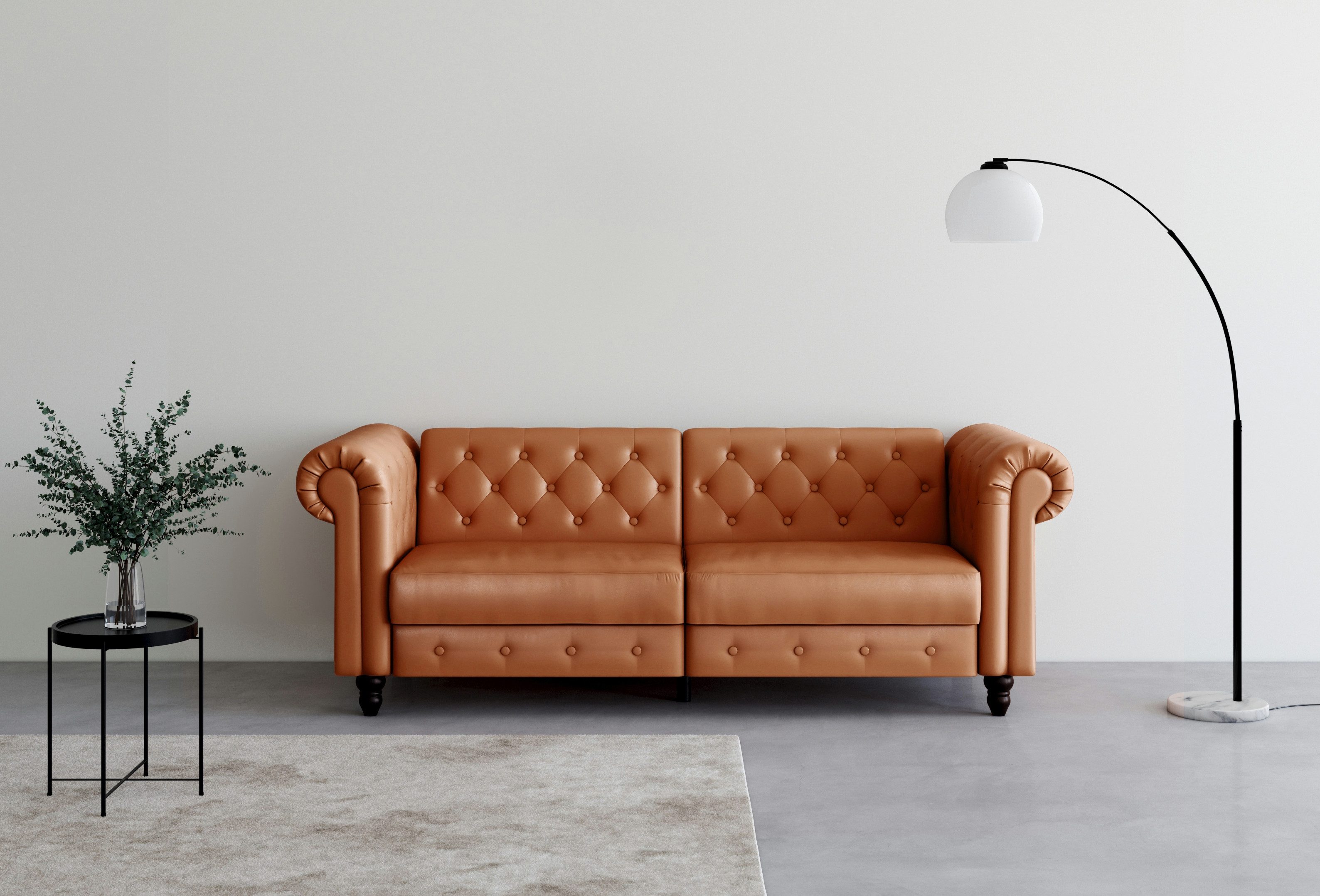 3-Sitzer Felix, Schlafsofa 236 cm, (Liegefläche 108x190cm), Rückenlehne