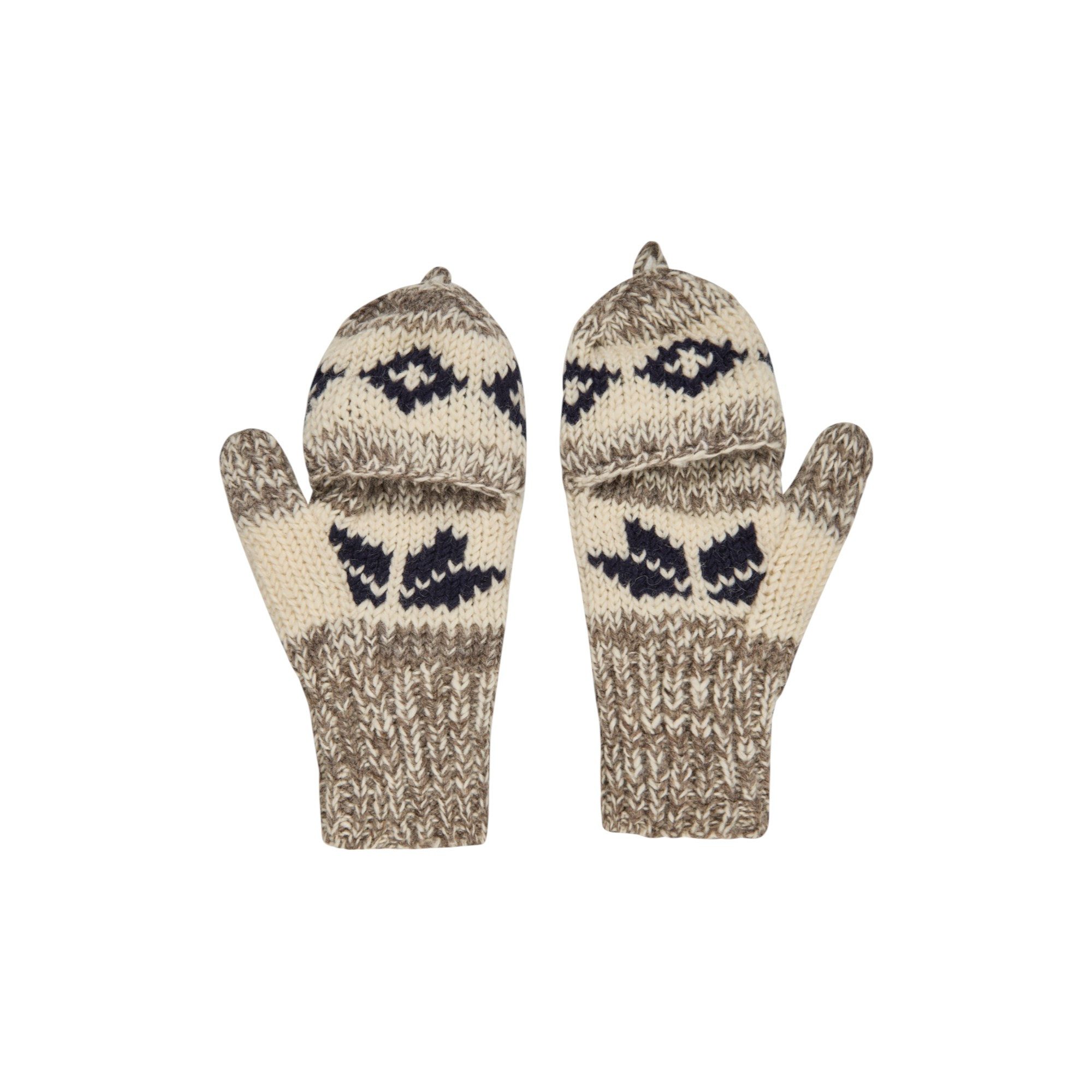 THC Natural Line Strickhandschuhe THC Klapphandschuhe 609 Norweger grau (1 günstig online kaufen